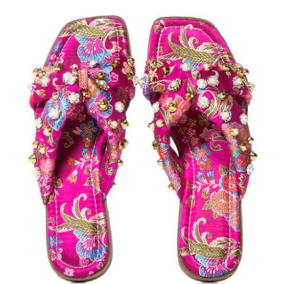 NWT Azalea Wang Ramsey Pink Sandel - Picture 1 of 5